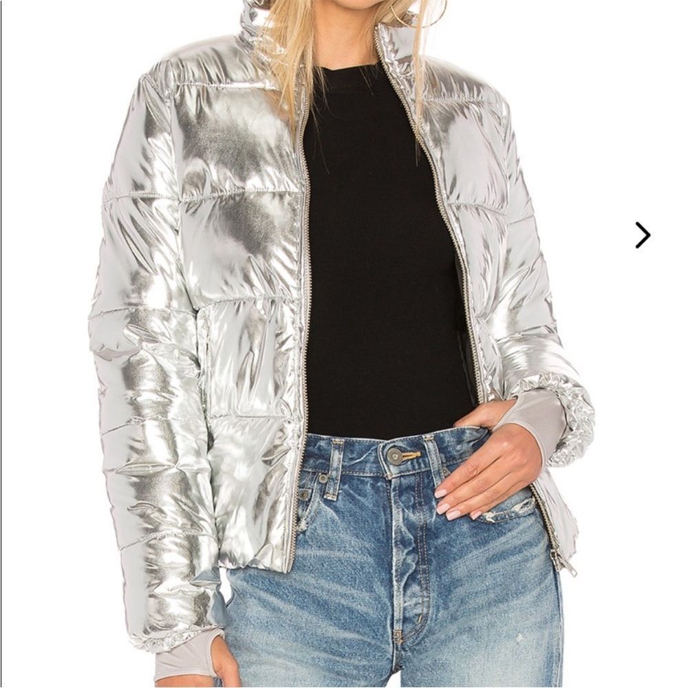 Lovers and Friends Edelweiss Puffer in Silver size Small